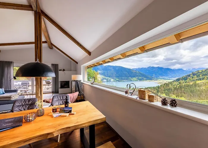 Der Sonnberg Alpinlodges - Mit Seeblick, Privater Sauna Und Self Check-in * زيل أم سي